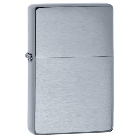 Zippo Vintage Brushed Chrome without Slashes Pocket Lighter 230.25